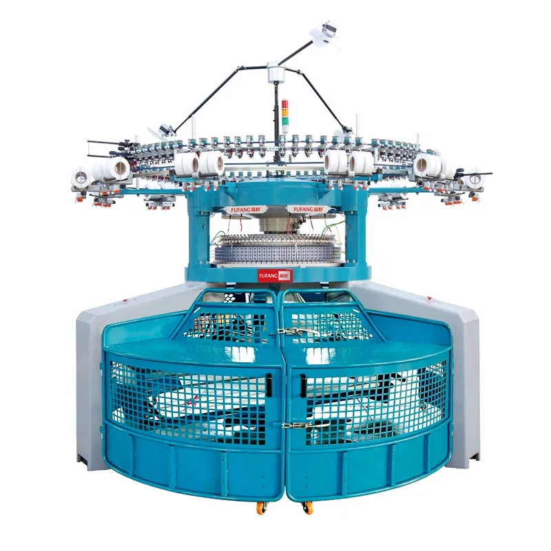 Fufang Çift Plaka Açık En  Örme Makinesi